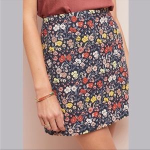 Anthropologie Corey Lynn Calter Floral Mini Skirt Sz S